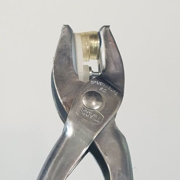 Vintage Scovill Snap Metal Rivet Punch Grommet Pliers Made in USA - Picture 6 of 7